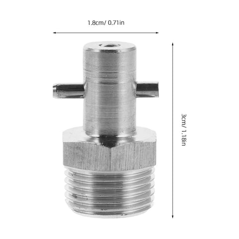 3 Piece Stainless Steel Needle Grease Fitting Extension Kit For Zerk Gun Heavy Duty Semi Truck And Lawn Mower Hydraulic Lubrication System Leakproof Silver Replacement To Keep Shop Rig Rollin Sick Like New Ultra Premium Grade Metal Build, 3cm x 1.8cm