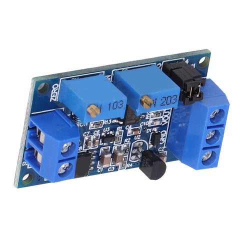 Badass Reliability Current To Voltage Converter Industrial Module with blue connectors and adjustment features for smooth signal conversion.