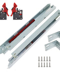 Heavy-Duty 15 Inch Undermount Drawer Slides Set, 10 Pairs Full Extension Soft Close Concealed Runners With Mounting Screws And Brackets