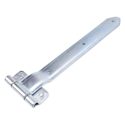 16 Inch Bent Strap Trailer Door Hinge With Offset Design For Side Doors And Enclosed Trailers, T Hinge Gate Style, Heavy Duty