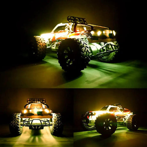 Waterproof LED Light Strips For RC Cars Trucks Planes Boats And Drones Dual Pack With Y Cable Heat Shrink Tubing underglow