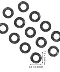500 Piece Wave Spring Washer Gasket Set For Automotive Home And Shop Use Beefed Up Load Distribution And Thrust Applications Ideal For Precision Engineered Fastening Solutions, black spring steel washers 0.3 in / 0.8 cm