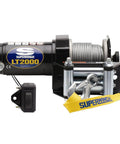 2000 Pound 12 Volt ATV Winch With Low Amp Permanent Magnet Motor, 153 To 1 Gear Ratio, Pull And Turn Freespool Clutch