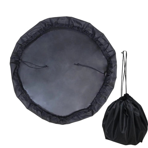 No Fuss Surf And Swim Changing Mat With Waterproof Sandproof Wetsuit Dry Bag Portable Travel Gear shown unfolded and folded.
