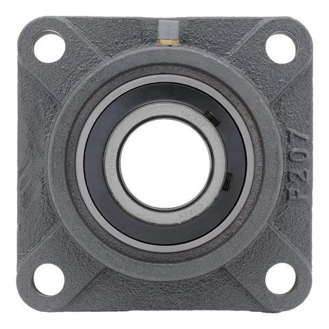 4 Bolt Flange Mount Ball Bearing Unit With UC207 Insert Bearing Cast Iron Housing F207 1.378 In Bore 4.606 In Flange Width
