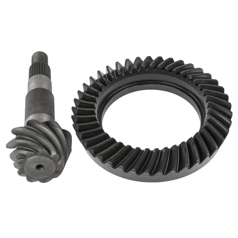 Dana 35 Ring And Pinion Set With 4.56 Ratio For Dana 35 Standard 26 Spline 8 Bolt 8620 Steel Torque Upgrade in black steel