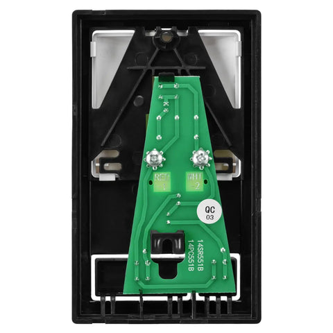 Back view of Multi Function Wall Keypad Replacement For 78LM Wired Garage Door Opener, circuit board exposed
