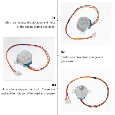 Hella Durable Geared Stepper Motor 2 Pack Beast Mode Torque CNC Engraver Spindle Replacement with 5-wire for smooth operation.