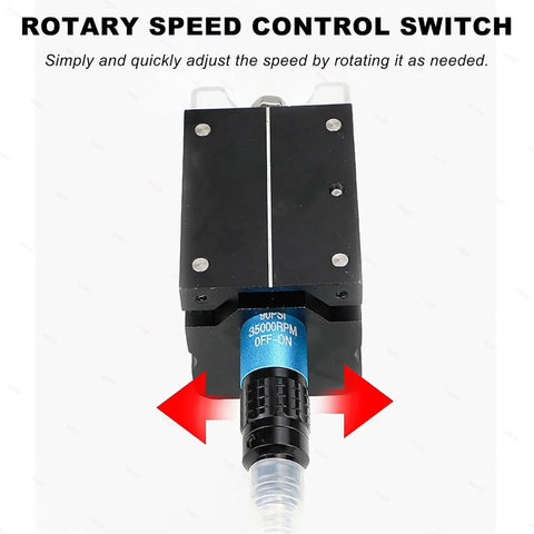 Portable Pro Grade Nick Grinder Kit rotary speed control switch with high-pressure pneumatic cutter