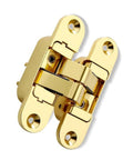 Three Dimensional Invisible Door Hinges For Wood Doors And Hidden Install, 180 Degree Swing, Easy Install 3D Hinges, Gold Finish View