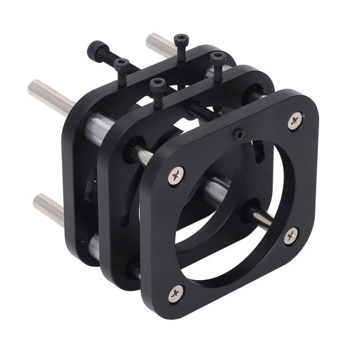 Beefy Aluminum Router Table Base With Lift System, 51mm Stroke Hand Crank, 4 Jaw Clamping, rugged woodworking router stand detail