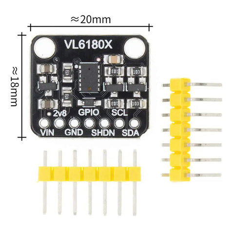 VL6180X Range Finder Sensor Module With I2C Interface For Gesture Recognition And Optical Ranging Dual Pack