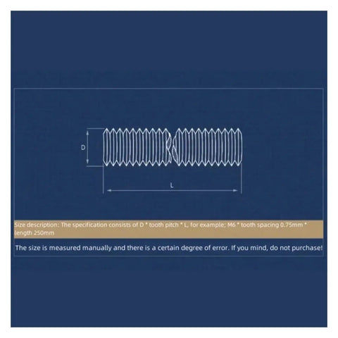 Top Shelf 304 Stainless Steel Left Hand Threaded Rod Fully Threaded Bar Stud M4 Through M24 250Mm Length detailed diagram