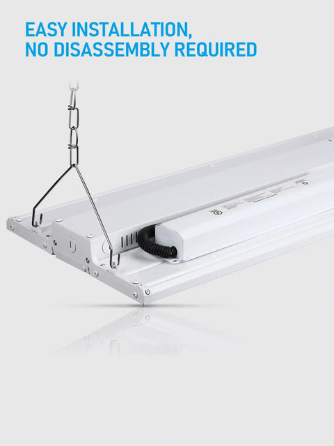 8.5W LED Emergency Driver With Rechargeable Backup Battery mounted on a light fixture, showing easy installation, 120-277VAC input