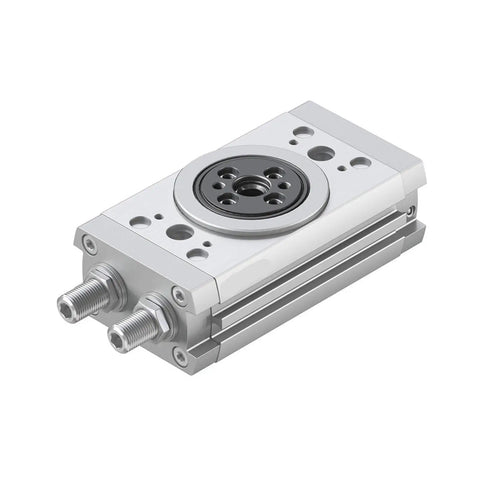 Heavy Duty Rotary Cylinder Pneumatic Actuator For Industrial Machinery Plug And Play Compact Design with dual ports and smooth finish.