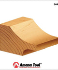 Wood panel sample shaped by Cove Raised Panel With Back Cutter Router Bit Three And Three Eighths Inch Diameter One Half Inch Shank Two Flute