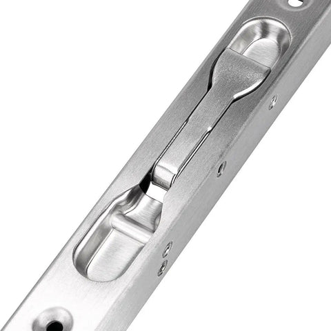 6 Inch Flush Door Bolts Set Concealed Security Locks For French Doors Composite And Wood Double Doors Dummy Inactive Leaf Brush Stainless Steel