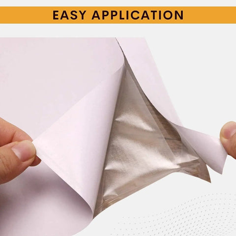 1000 Pack 6X10 Clear Shipping Label Sleeves With Heavy Duty Self Adhesive Backing For Waterproof Packing Slip Pouches And Fast Doc Storage showing easy application instructions.