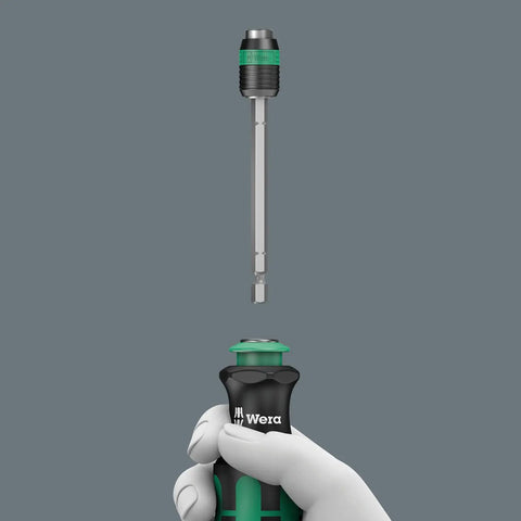 K Kraftform 817 R SB Hex Bit Holder Screwdriver With Rapidator Quick Release Chuck Bayonet Blade 133mm shown with quick release