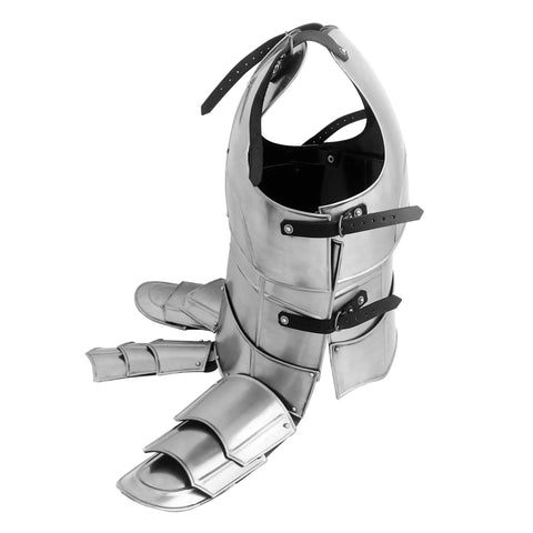 Beefy 18 Gauge Medieval Cuirass Armor With Tassets For LARP And Cosplay Full Chest Groin And Hip Protection Extra Large
