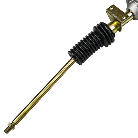 Close-up of Beefed Up Rack And Pinion Steering Gear Box For Polaris Ranger 500 XP 700 EFI 2x4 4x4 6x6 Replacement, showing metal rod and joint.