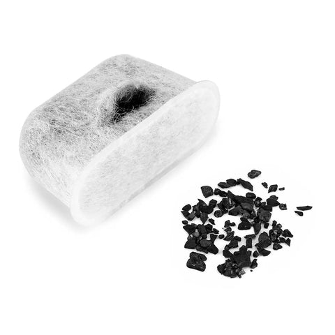 Charcoal Water Filter Replacement For BrewSense Drip Coffee Makers Coconut Husk Activated Filter 12 Pack product view.