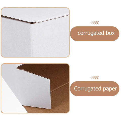 10 Pack Beefy Heavy Duty Corrugated Cardboard Shipping Boxes 7x4x4 Inch Box Mailers For Shipping Packing And Storage Office Supplies Durable
