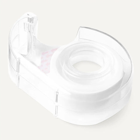 Slick Matte Finish Invisible Tape With Dispenser, Solid 3 Pack Of Translucent Adhesive Rolls For Home Office School And Crafts, clear tape dispenser view.