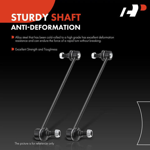 2 Front Sway Bar Links Stabilizer Kit For Honda Odyssey 2005 To 2017, shown with anti-deformation design.
