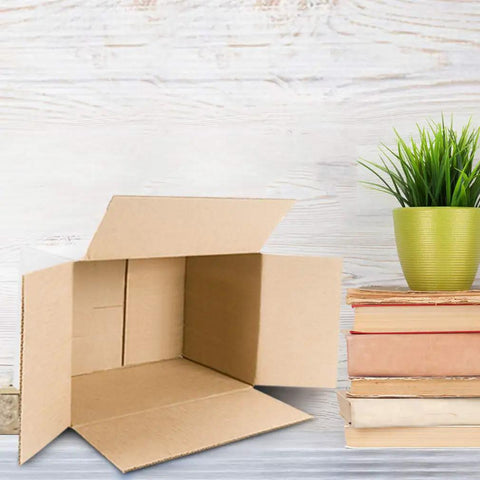 Heavy Duty Corrugated Shipping Boxes Crafted From Recyclable White Cardboard Mailers Ten By Seven By Five Inches Set Of Twenty Five Single Wall Pack For Small Business Mailing And No Sweat Operations Daily, open box display.