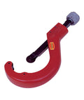 TC6Q Quick Release Tubing Cutter, 15 Inch, OD Capacity 4 To 6 And 5 Eighths Inches, Quick Wheel Change, red cutter side view