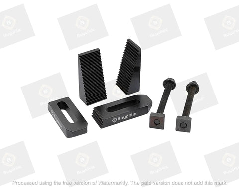 Rock Solid Clamp Kit For Rotary Tables, Milling Tables, Face Plates And Vertical Slides, M8 Workholding Clamp Set components
