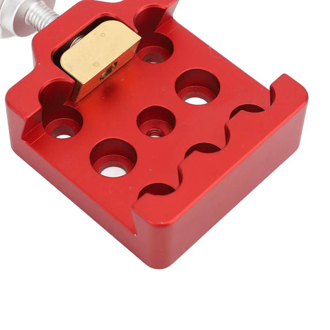 Heavy Duty Dovetail Clamp For Telescopes And Cameras, Aluminum Alloy Saddle Mount Base With M6 And M8 Holes, Red