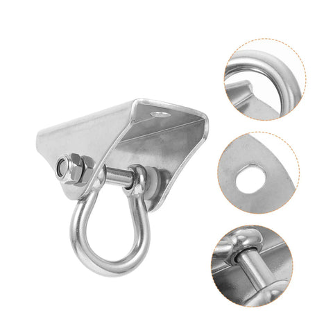 Heavy Duty Swivel Ceiling Hook For Hanging Chairs And Hammocks With Tough Steel Swing Mount and Drop Ceiling Anchor close-up view.
