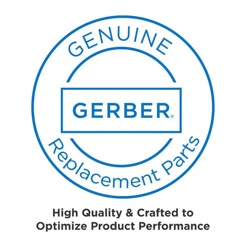 Seal of Genuine Replacement Parts by Gerber for Centerset Lavatory Faucet in Brushed Nickel for Three Hole Sinks Four Inch Centerset
