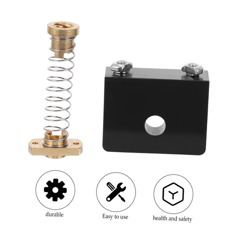Pro Grade 3D Printer Lead Screw Upgrade Kit With Anti Backlash Z Axis Nut T8 Gap Nut and Stainless Steel Fixed Base