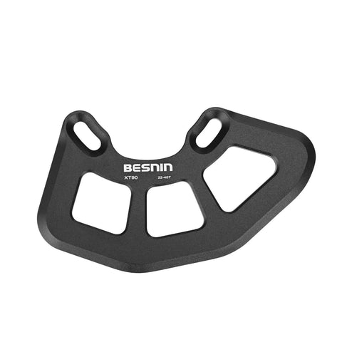 ISCG05 Bash Guard For 22T To 40T Chainrings, Aluminum 7075-T6 1X Downhill MTB Guard, black 7075-T6 aluminum