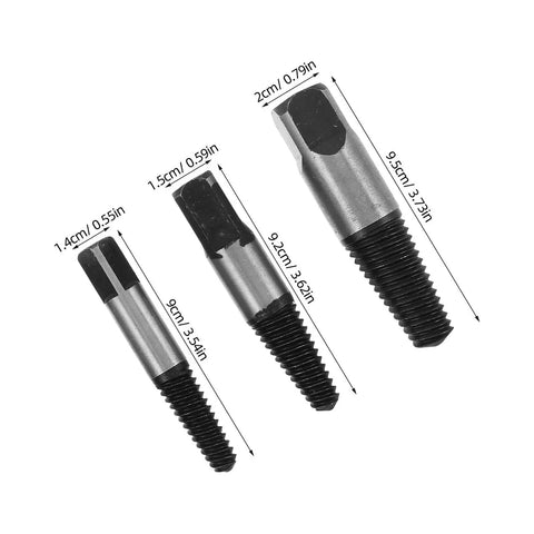 Awesome 8pc Broken Screw Extractor Kit For Steel Precision Tools Removing Stripped Bolts And Pipes With Easy Grip Precision Design, three sizes