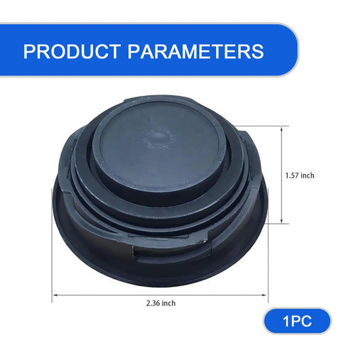 Durable Leak Proof Engine Oil Cap For VW And Audi Models, Tight Fit One Piece Filler Port Cover, 2.36 Inch By 1.57 Inch, Black
