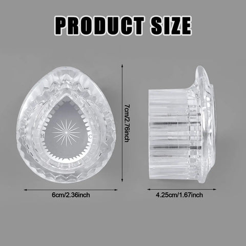 2Pcs Replacement Knob Handle Kit For 100710 Shower Handle And Bathroom Faucet Tub Accessories sizes with acrylic and chrome details