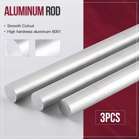 One And A Half Inch Aluminum Round Rod, Thirteen Inch Long, 6061 T6511 Pro Grade Lathe Bar Stock, extruded and smooth cut ends