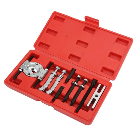 9 Piece Bearing Puller Set Handy Mini Bearing Separator And Splitter Portable Heavy Duty Metal Tool Kit in red case