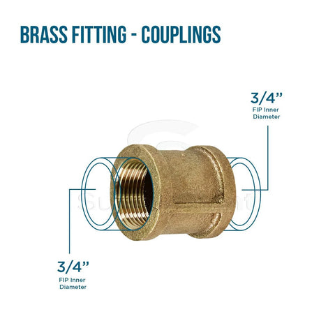 lead free brass plumbing coupling image with specifications
