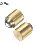 30 Piece Brass Ball Point Spring Plungers 8mm X 9mm Heavy Duty Cabinet Drawer Positioning Pins smooth acting brass studs