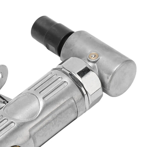 Heavy Duty 90 Degree Pneumatic Air Die Grinder With 0.3 HP Motor And Lightning Fast 20000 Rpm Speed Tough As Nails Tungsten Steel Build close-up of grinder head.