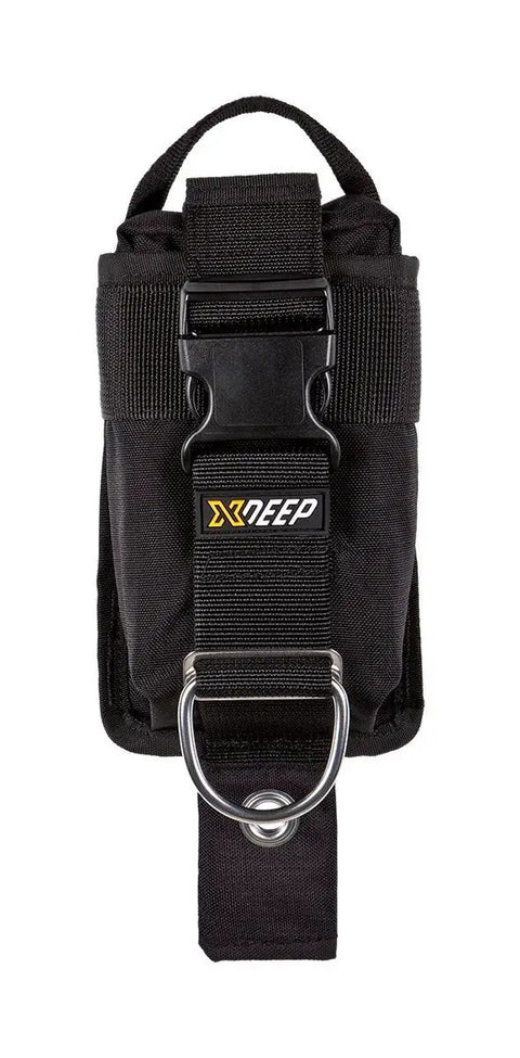 Secure Weight Pockets For Backplate Wing Gear, Medium Size 2x10lbs 2x4kg, heavy duty buckle lock, black with stainless steel hardware