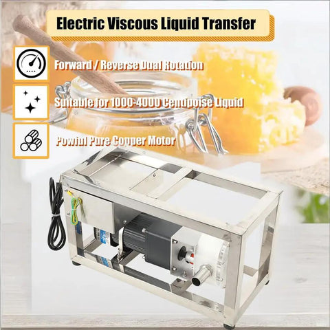 Premium 10L Min Honey Transfer Pump In Stainless Steel For Viscous Liquids Like Paste And Peanut Butter with copper motor.
