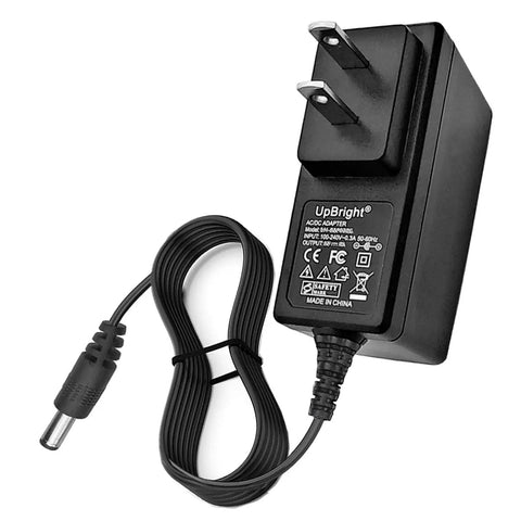 9V Universal Power Adapter For Alesis MIDI Keyboards And Drum Modules That Delivers Plug And Play Power shown with plug and cable.