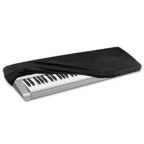 Elastic Dust Cover With Bag For Casio 61 76 Key Electronic Keyboards And Digital Pianos covering keyboard in black spandex