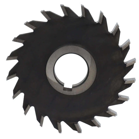 Front view of Pro Grade Gear Cutter Disc Set With HSS Milling Cutters 32mm Inner Bore 125x12mm for precision gear cutting in metalworking.